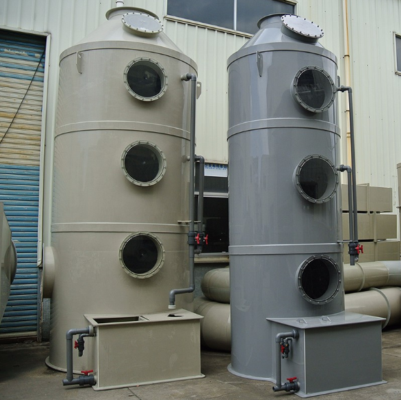 泵塔一体式pp洗涤塔-产品展示-九江长德环保设备科技有限公司